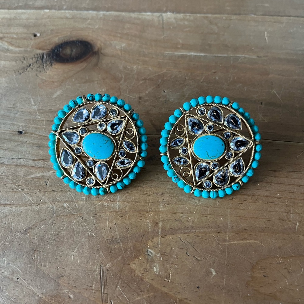 Turquoise Statement Earrings